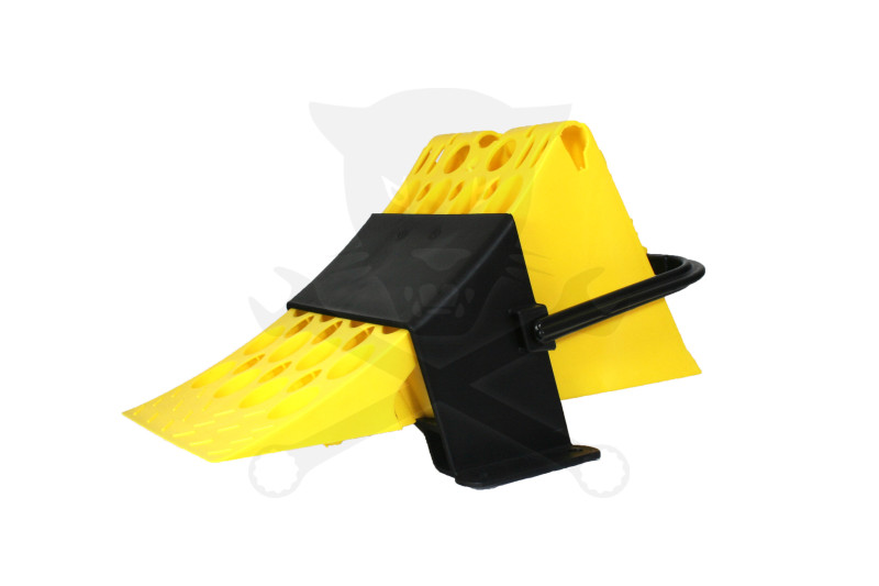 Kerék ék - támasztó ék - TEHER extra erős műanyag-hoz FALI TARTÓ