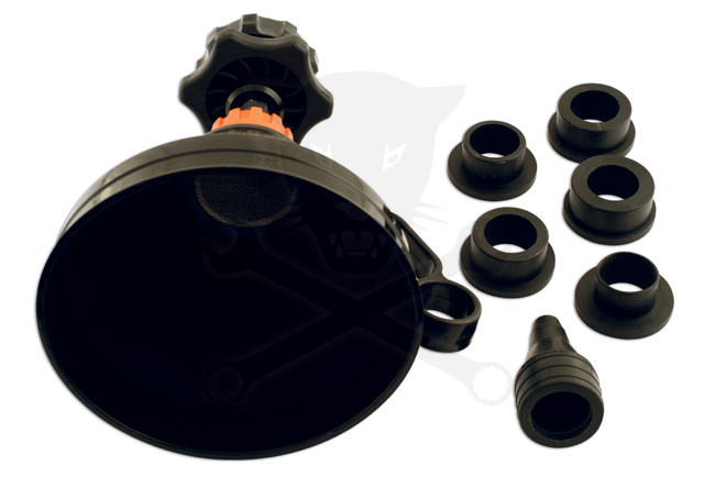 Hűtőrendszer-feltöltő univerzális tölcsér és adapter készlet -TS20