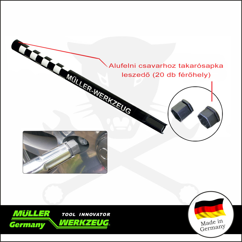 Alufelnire való csavar kupak adagoló Opel, GM, Audi, stb - MÜLLER