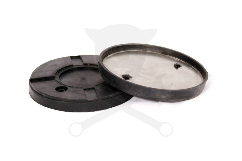 Gumipogácsa csápos emelőhöz 120/115 mm-es fémmel erősített