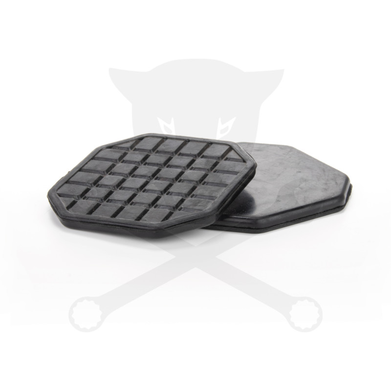 Gumipogácsa krokodil emelőhöz fekete 92x8 mm / 8 lapú T83508-hoz