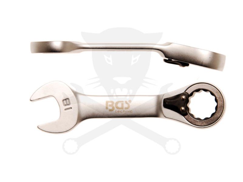 Csillag-villás racsnis rövid, irányváltós 18 mm - BGS