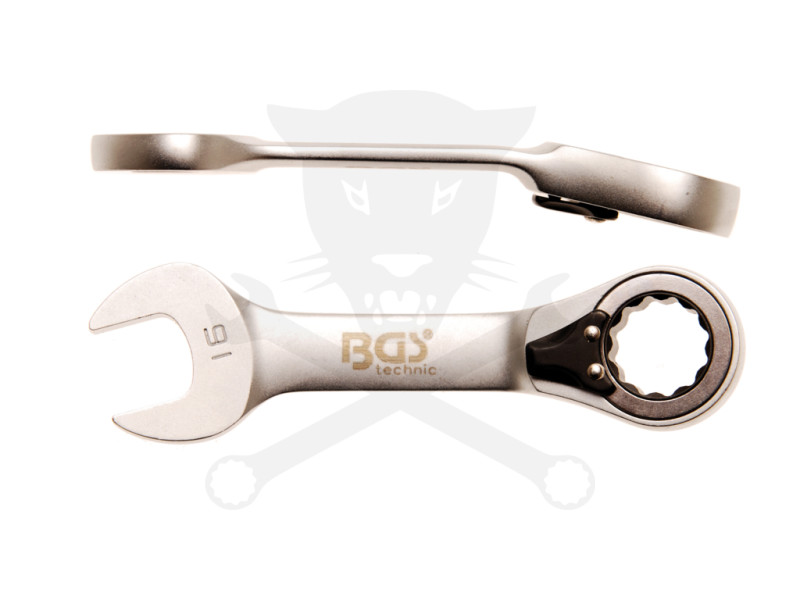 Csillag-villás racsnis rövid, irányváltós 16 mm - BGS