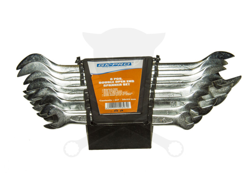 Villáskulcs készlet 8 db-os 6-22 mm műanyag tartóban