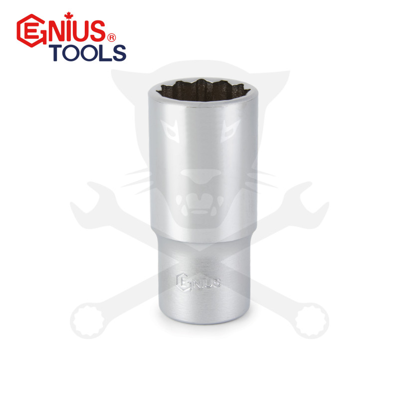 Dugókulcs - crowafej 3/8" 12 lap hosszú 22 mm Genius