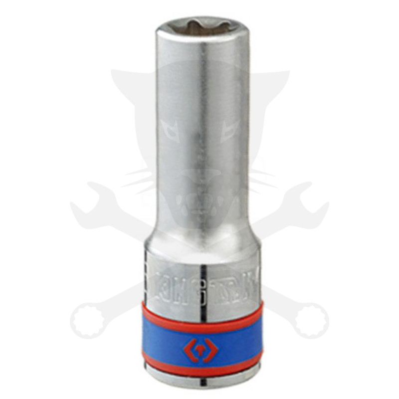 Dugókulcs - crowafej 1/2" belső torx hosszított E20 KingTony