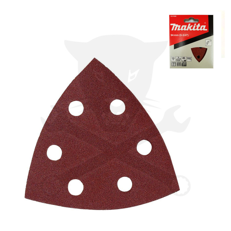 Multigéphez csiszolópapír 93x93 mm K 60-180 6 lyukú LongLife 12 db Maki