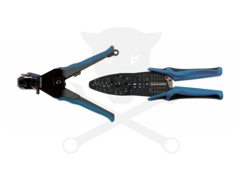 Kábel vágó, saruzó, blankoló fogó készlet 2 db-os