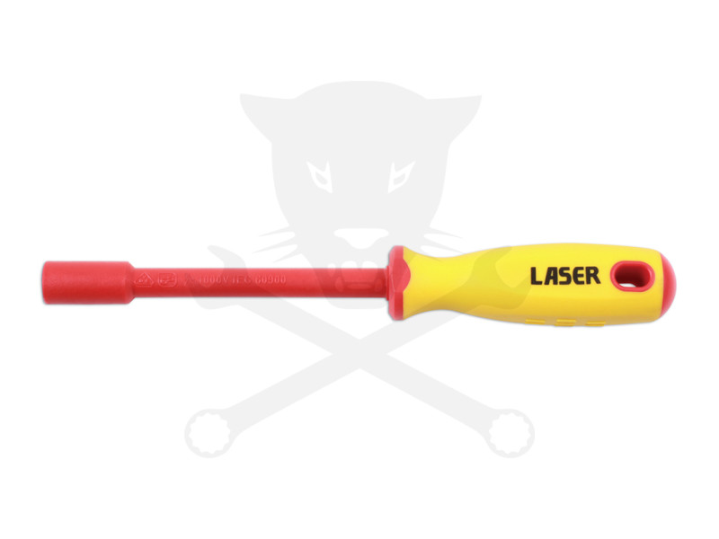 Szigetelt VDE 1000 V-os dugókulcs csavarhúzó 6 lapú 9 mm-es