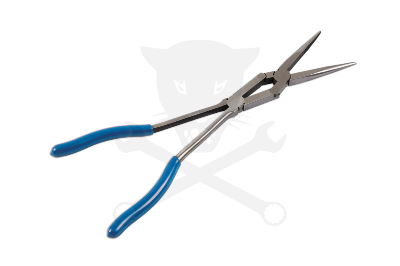 Fogó hosszúcsőrű - áttételes - félkerek 350 mm