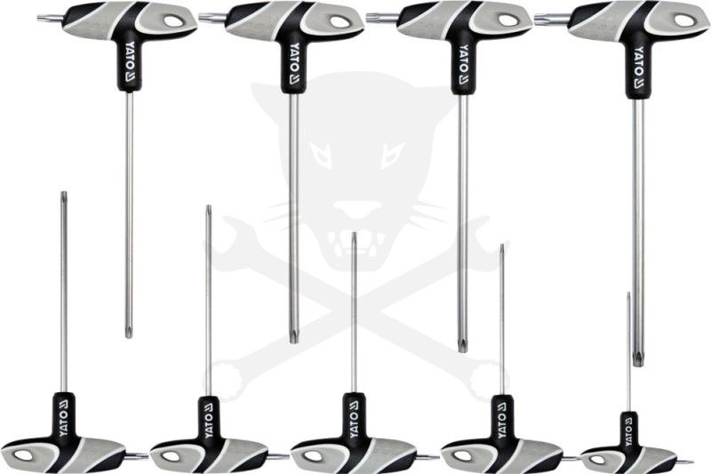 Torx kulcs T-fogós készlet T10-T50 10 db-os készlet - Yato