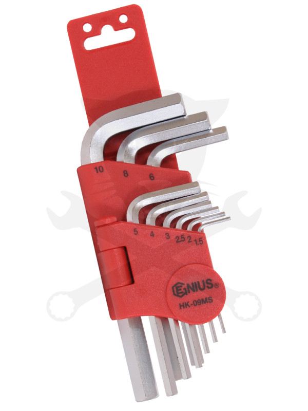 Imbuszkulcs készlet 9 db-os rövid S2 Genius