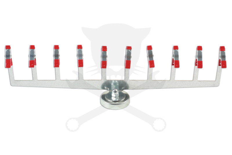 Mágneses 10 db-os csipeszes parkolószenzor fényező tartókonzol