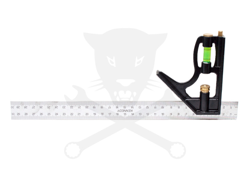 Derékszög-vonalzó, többcélú 12" 300x13 mm - Kennedy