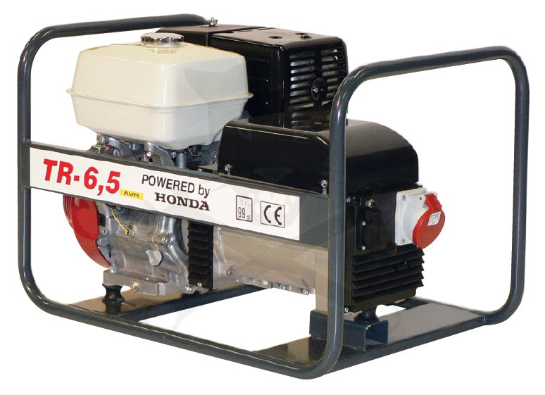 Áramfejlesztő HONDA motorral -három fázisú 400V/230V- 7 kVA/4,5 kVA
