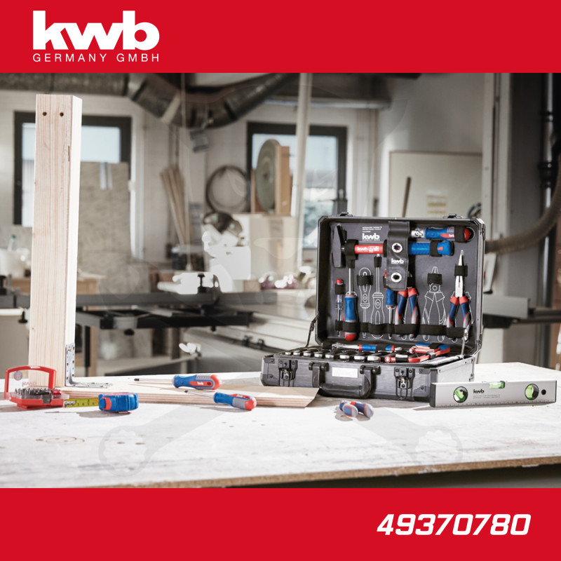 Szerszámkészlet 129 db-os koffer készlet 1/2"-1/4" vegyes - KWB