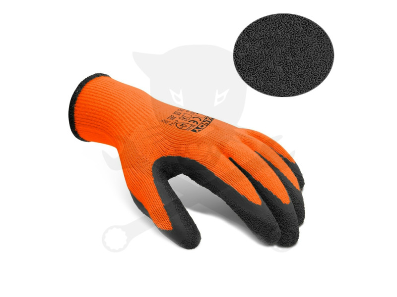 Kesztyű - szerelőkesztyű - Handy Téli - narancs XL-es 10-es