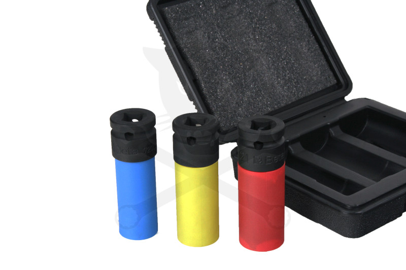 Légkulcsfej készlet 1/2" 3 db-os alufelnihez hosszított Beta