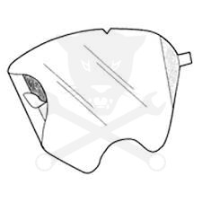 Szűrő álarc -légzésvédő teljesálarc-hoz Látómező Védőfólia 1 db-os 3M