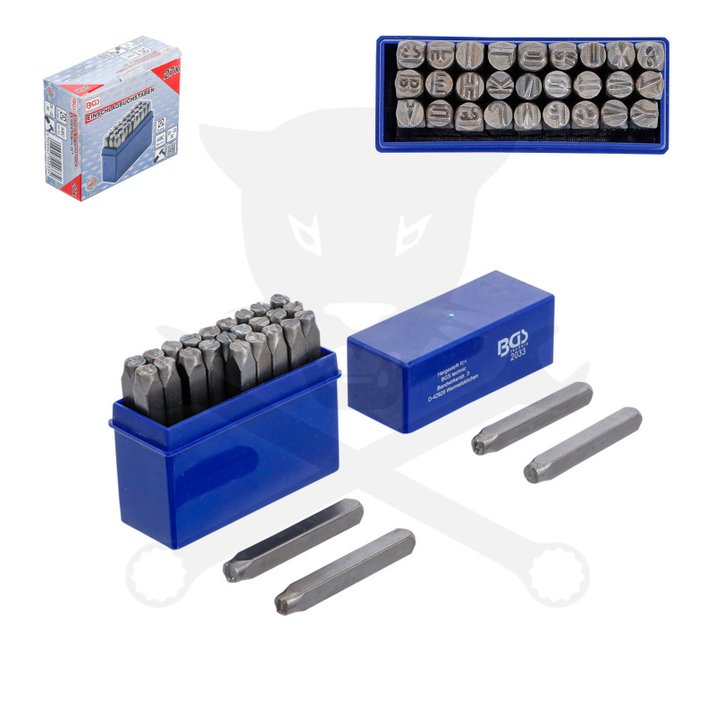 Beütő készlet BETŰ 6 mm-es BGS