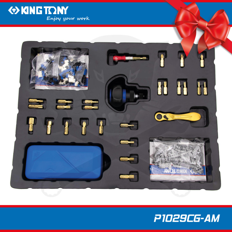 Bit készlet 29 db-os ADVENTI KALENDÁRIUM Szerelőknek -King Tony