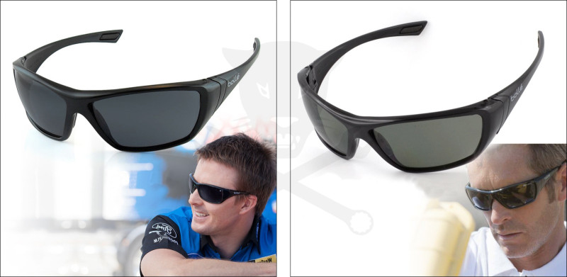 Védőszemüveg Bollé Hustler füstszínű, napszemüveg fazon