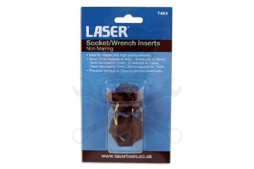 Dugókulcs fejekhez műanyag betét 6 db-os készlet króm csavarokhoz