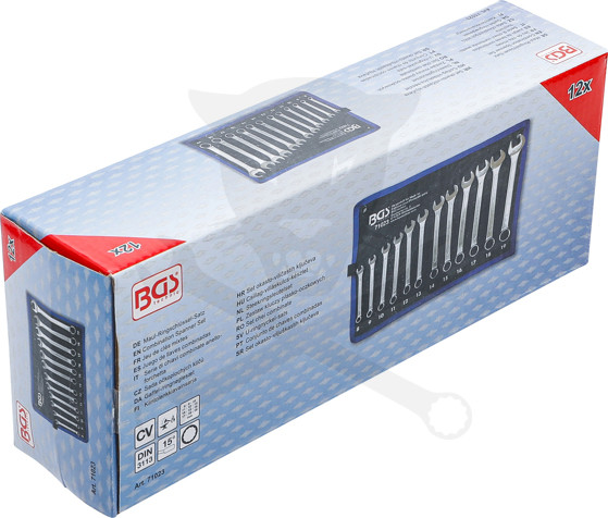 Csillag-villáskulcs készlet 12 db-os 8 - 19 mm - BGS