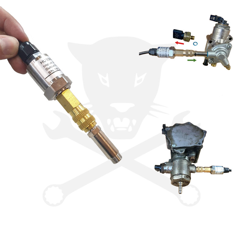 Nyomásteszter PressureDiag-hoz Adapter: Benzin nagy nyomás adapter készlet