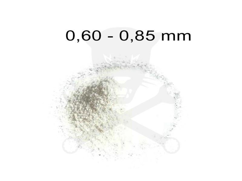 Szóróanyag elektrokorund fehér EK 24 = 0,60 - 0,85 mm -25 kg