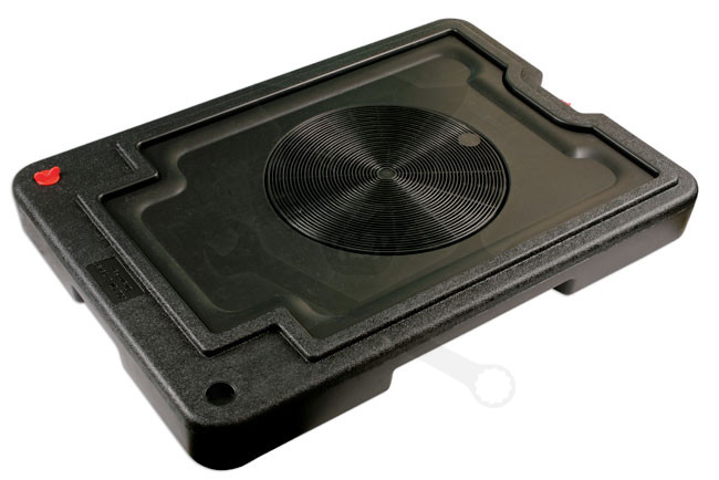 Olajleeresztő tartály - kanna 20 literes extra lapos 850 x 600 x 100