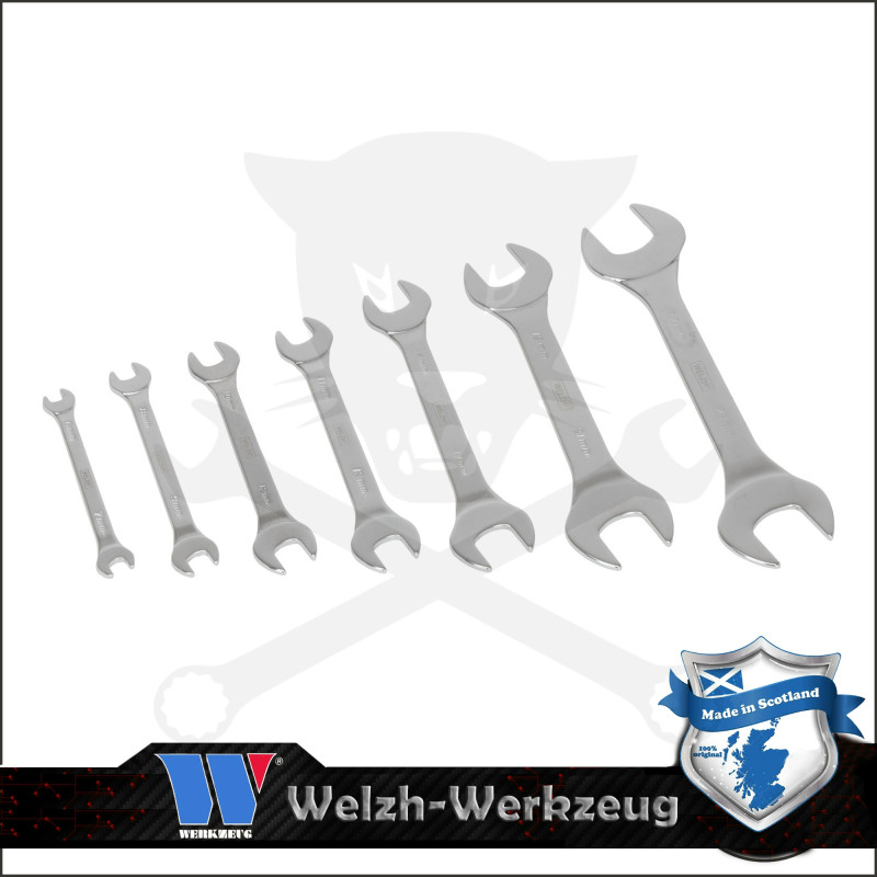 Villás-villáskulcs készlet Ultravékony 6-23 mm 7 r. Welzh -