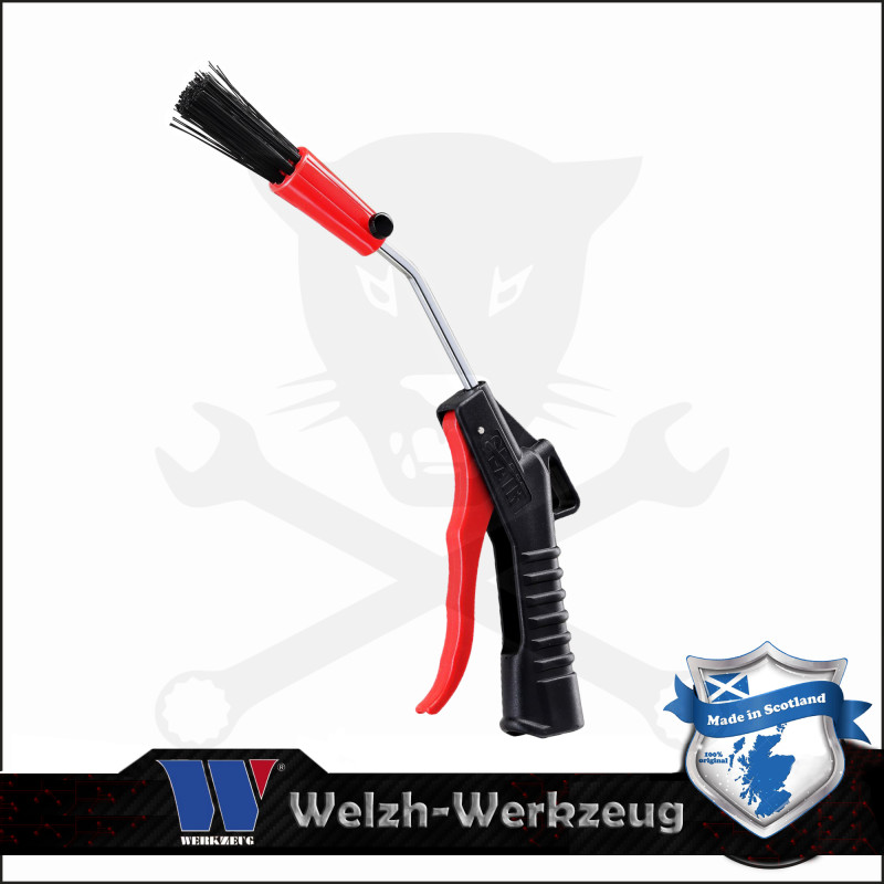 Lefújó pisztoly felület tak. körkefével, 148 mm - Welzh
