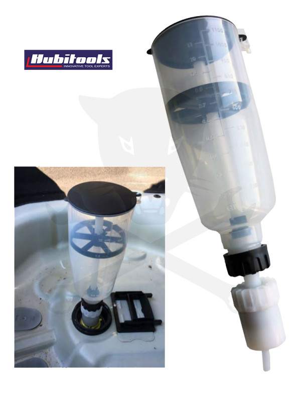 Adagoló flakon AdBlue folyadékhoz egyenes 1100 ml - szelepes