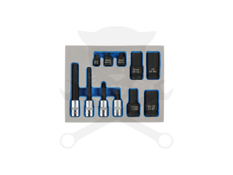 Féknyeregkulcs készlet 11 db-os német gépjárművekhez - speciális méretek