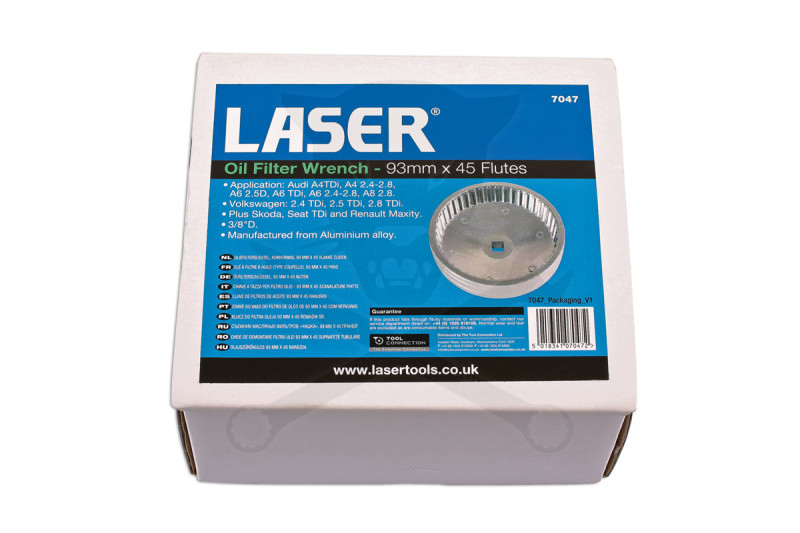 Olajszűrő leszedő kupak 093 mm x 45 lap - Audi-VW-VAG-Renault -TS20