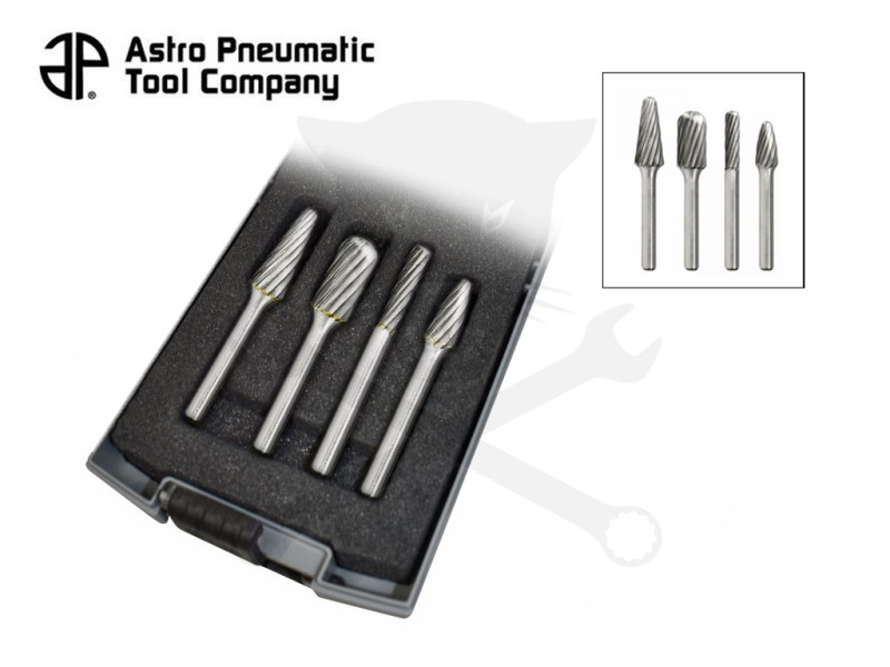 Turbómaró keményfémekhez 1/4" fémkarbid 4 db-os klt - Astro
