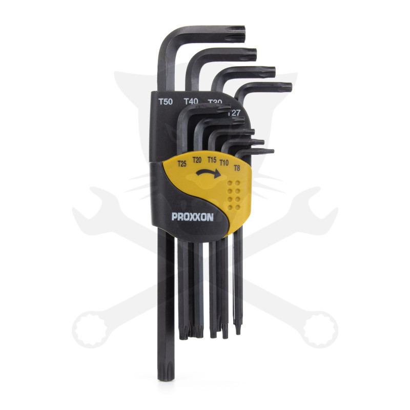 Torxkulcs "L" alakú készlet 09 db-os T8-T50 Proxxon