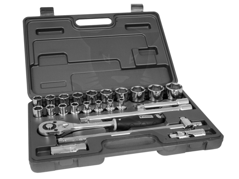 Dugókulcs készlet 1/2" 6 lap 8-32 mm 24 db-os VMARK
