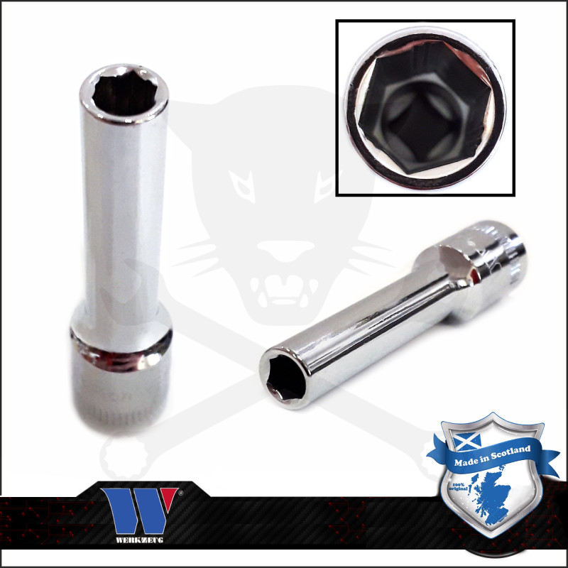 Lok-Typ Dugókulcs - crowafej 1/4" 5 mm 6 lap hosszú - Welzh