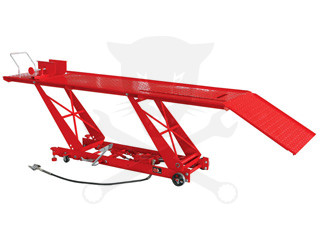 Motorkerékpár szerelő/emelő állvány 450 kg hidro-pneumatikus