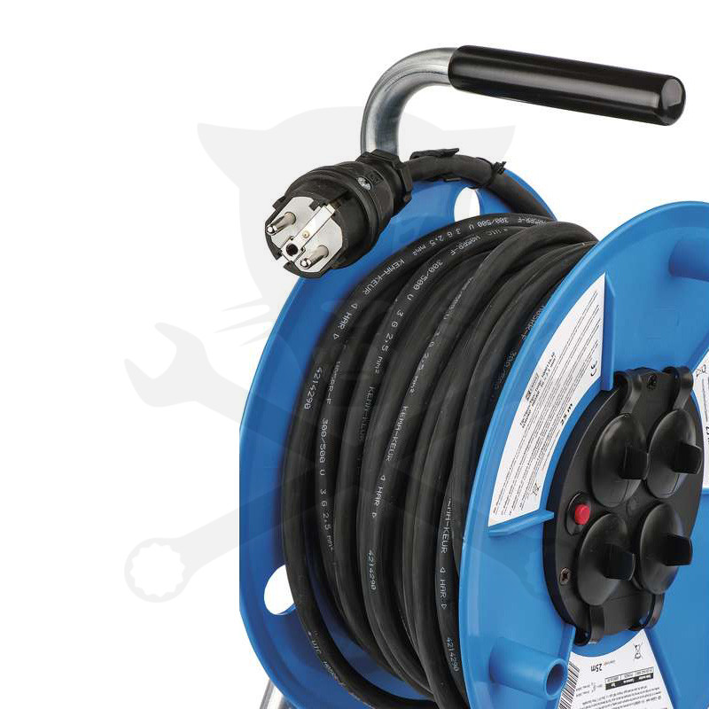 Kábeldob 25 m - IP44 gumi kábel 3 x 2,5 mm2 - 3680W