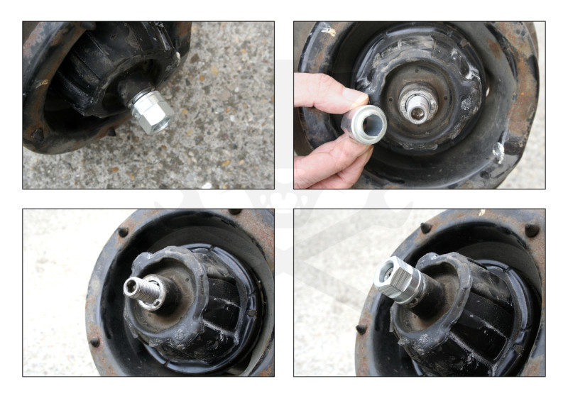 Lengéscsillapító anya nútoskulcs készlet 5 db-os