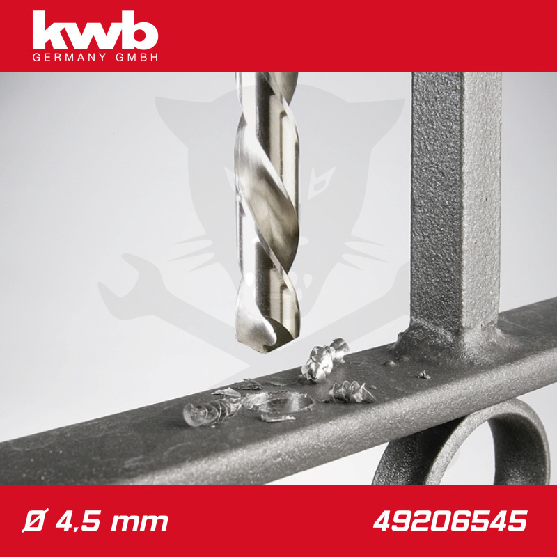 Csigafúró 4,5 mm HSS-G DIN 338 Silver Star, profi - KWB