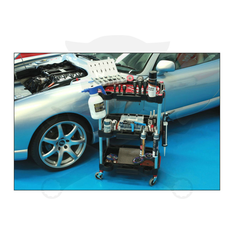 Szerszámos kocsi - szerviztálcás, polcos, profi kivitel - KIFUTÓ !