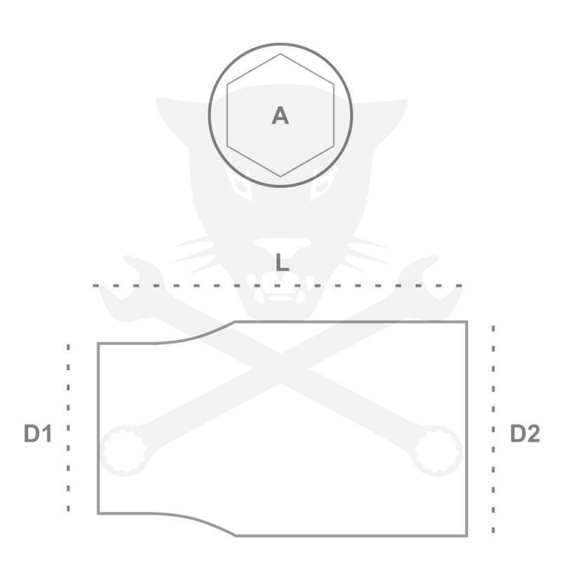 Dugókulcs - crowafej 3/4" 12 szög normál 21 mm Genius