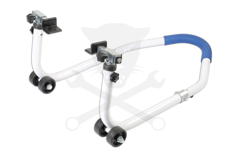 Motorkerékpár alátámasztó 2:1-ben első+hátsó 200 kg-os teherbírás