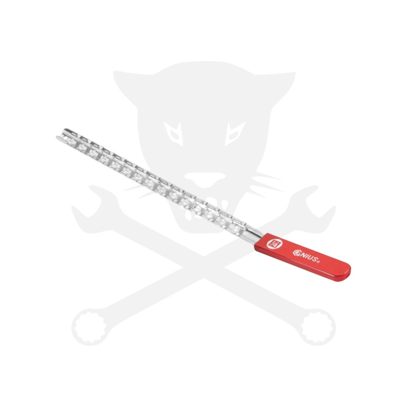 Dugókulcstartó sín 1/4" 15 db-os Genius