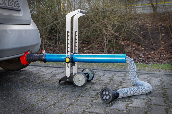 Kipufogógáz elszívó berendezés - levegős - 1,2 m + 3 m = 4,2 méter BGS