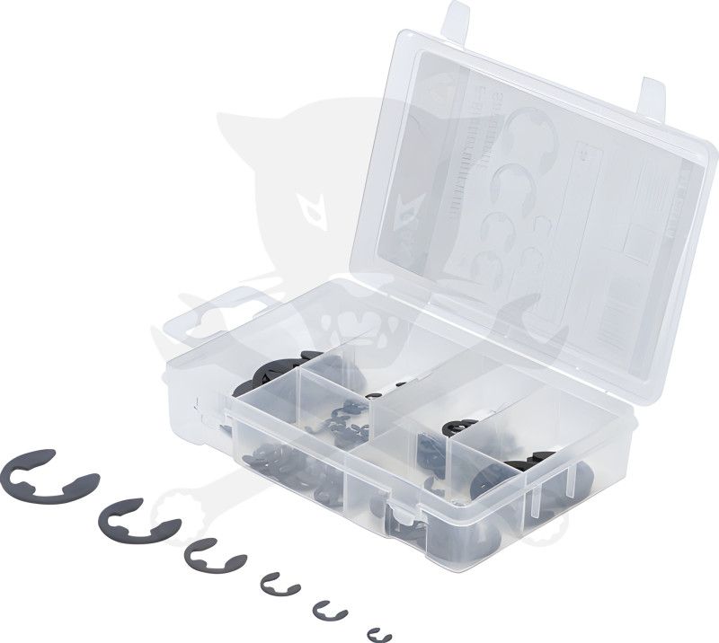 "E" gyűrű biztosító készlet 94 db-os BGS